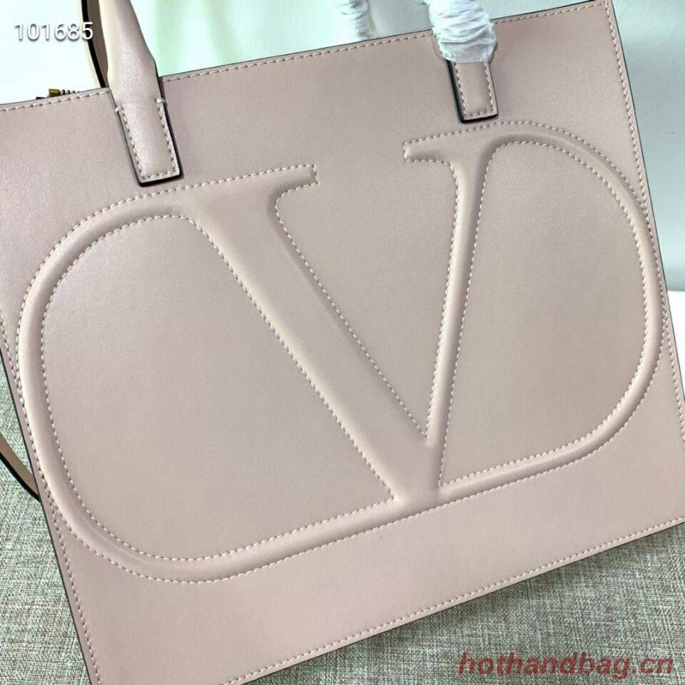 VALENTINO Origianl leather tote V2021 light pink