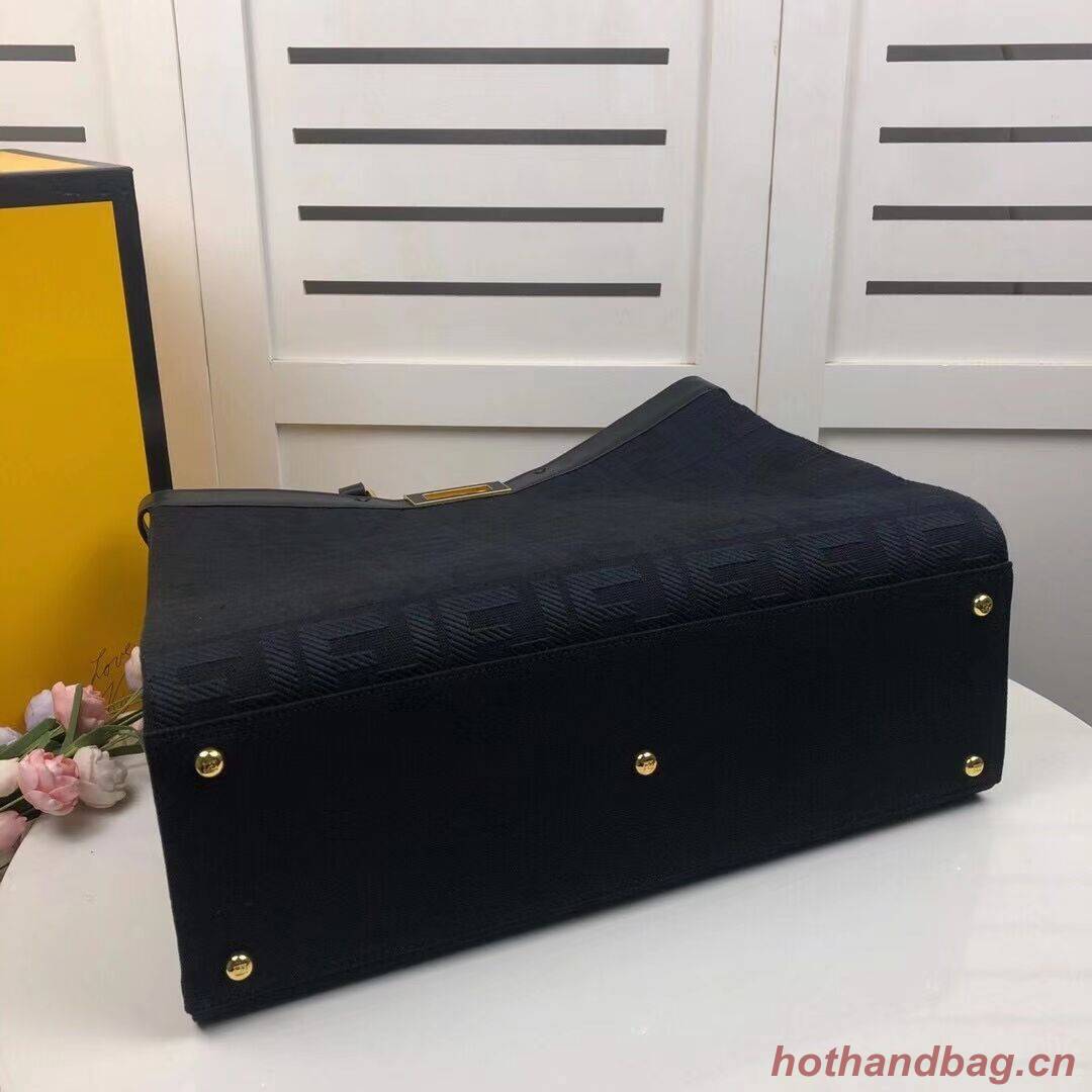 FENDI PEEKABOO X-TOTE canvas bag 8BH374A black FENDI PEEKABOO X-TOTE canvas bag 8BH374A black