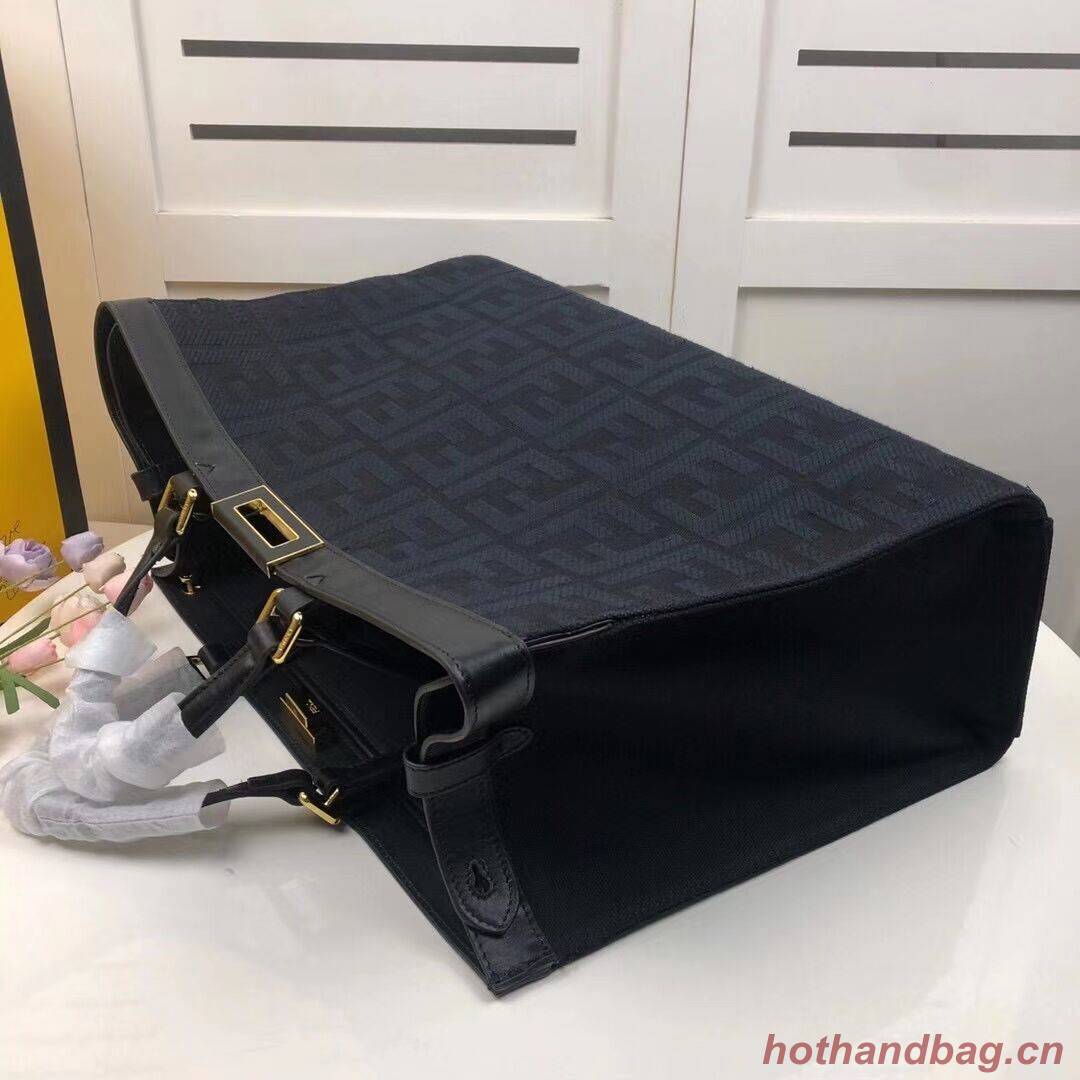 FENDI PEEKABOO X-TOTE canvas bag 8BH374A black FENDI PEEKABOO X-TOTE canvas bag 8BH374A black