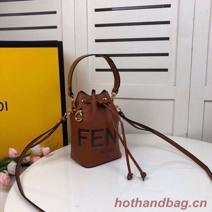 FENDI MON TRESOR Brown leather mini-bag 8BS010 FENDI MON TRESOR Brown leather mini-bag 8BS010