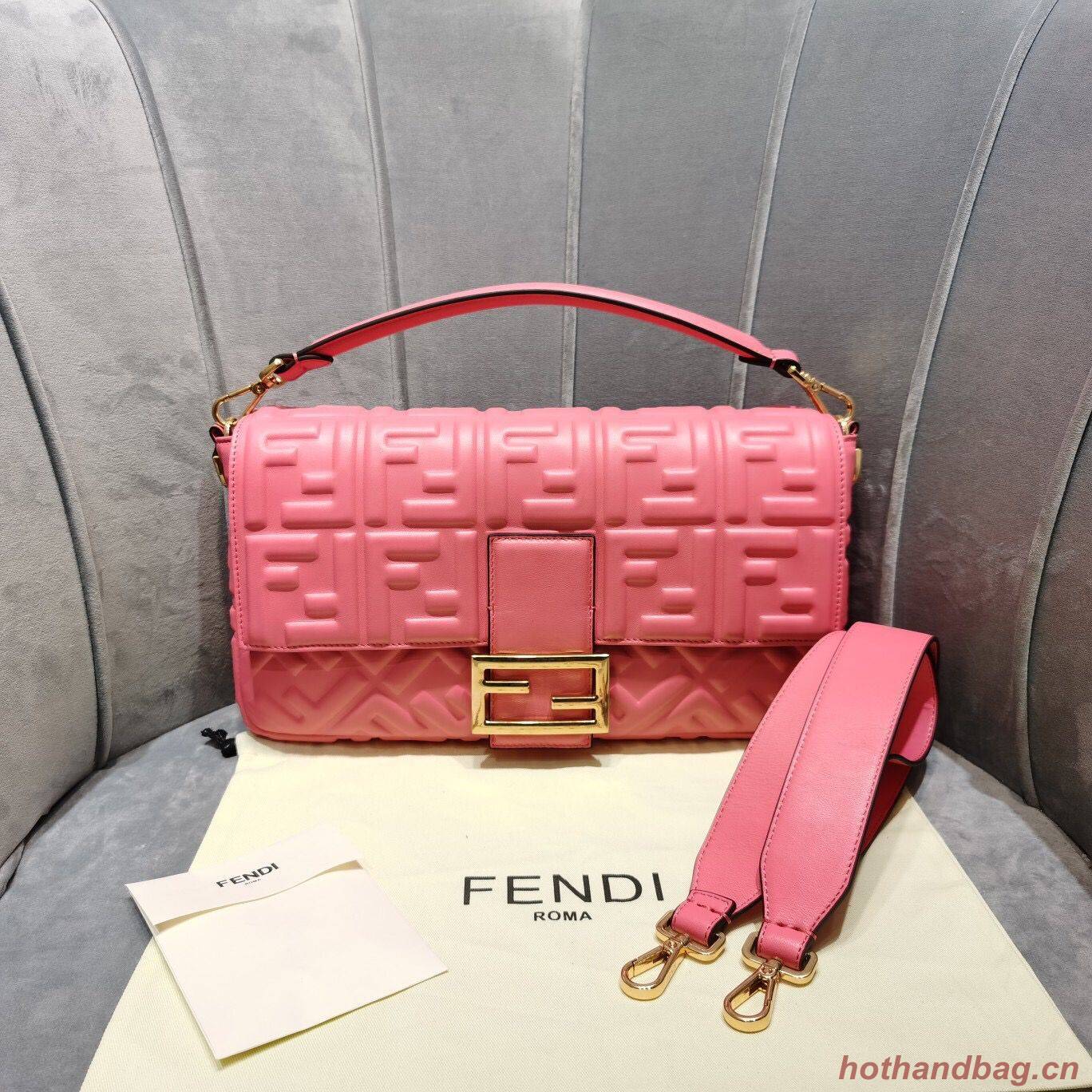 FENDI BAGUETTE Shoulder Bag 8BS017 rose FENDI BAGUETTE Shoulder Bag 8BS017 rose