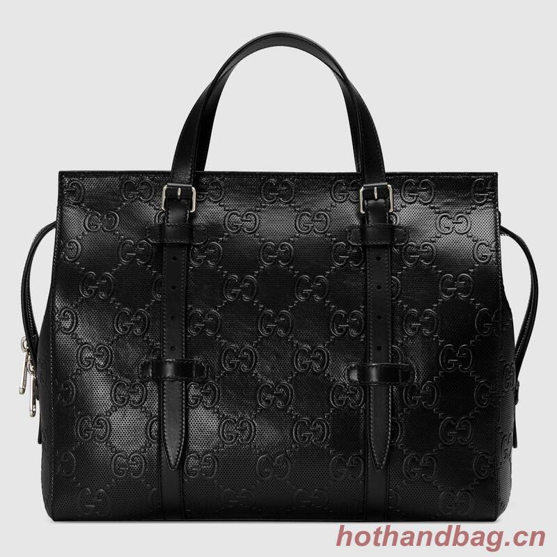 Gucci GG embossed tote bag 625774 Black Gucci GG embossed tote bag 625774 Black