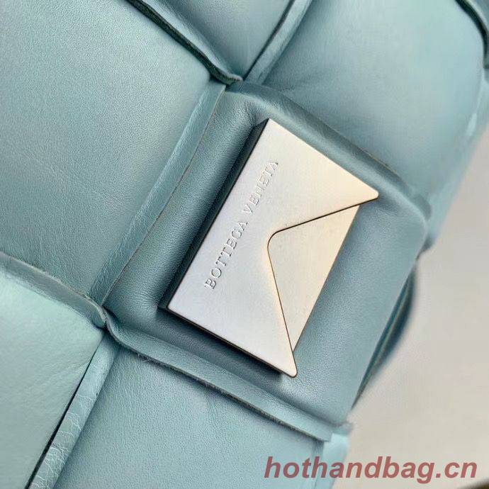 Bottega Veneta PADDED CASSETTE BAG suede 591970 Light Blue Bottega Veneta PADDED CASSETTE BAG suede 591970 Light Blue