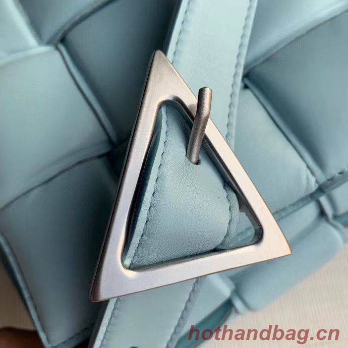 Bottega Veneta PADDED CASSETTE BAG suede 591970 Light Blue Bottega Veneta PADDED CASSETTE BAG suede 591970 Light Blue