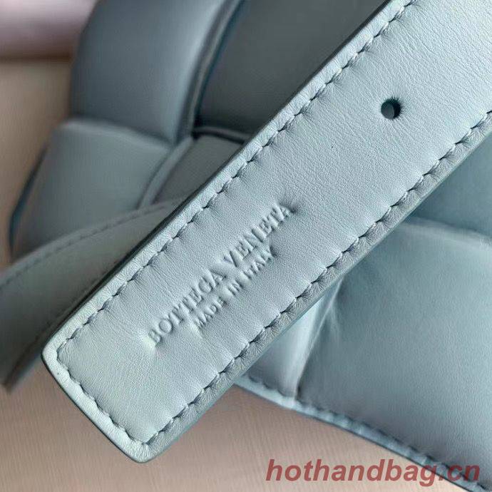 Bottega Veneta PADDED CASSETTE BAG suede 591970 Light Blue Bottega Veneta PADDED CASSETTE BAG suede 591970 Light Blue