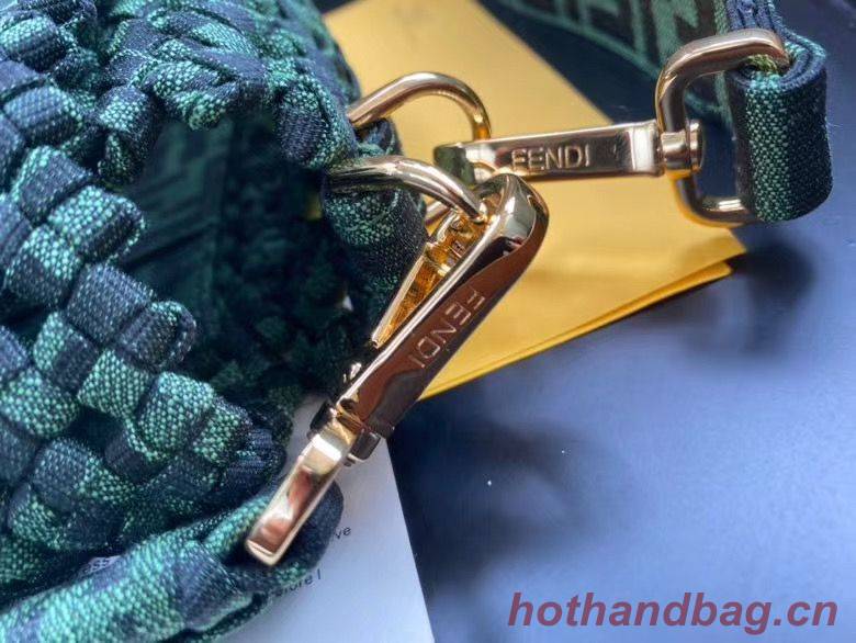 FENDI Baguette Shoulder Bag F0388 Green FENDI Baguette Shoulder Bag F0388 Green