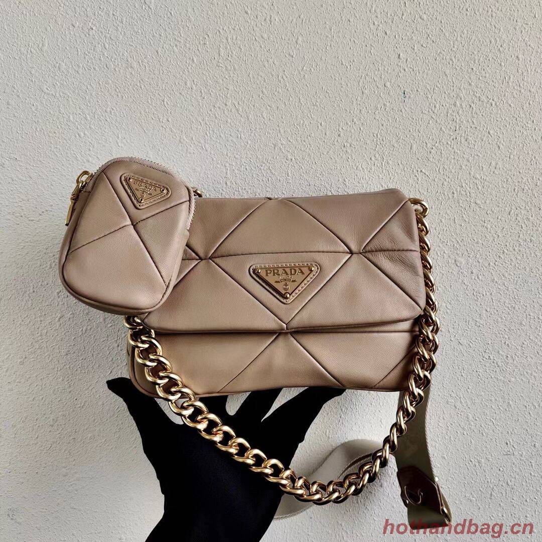 Prada Gaufre nappa leather shoulder bag 1BD292A Biscuits Prada Gaufre nappa leather shoulder bag 1BD292A Biscuits