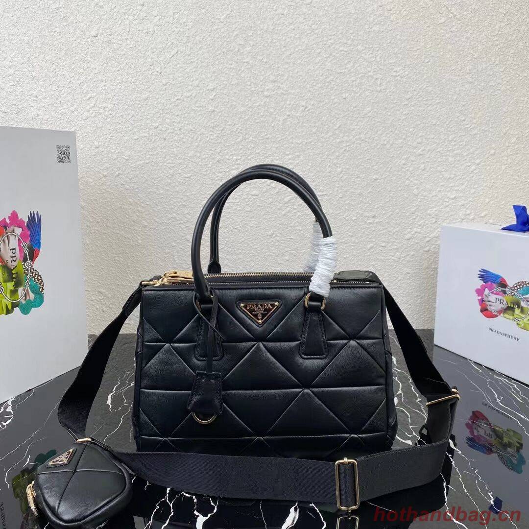 Prada Nappa Leather Prada Spectrum Tote 1BG863 black Prada Nappa Leather Prada Spectrum Tote 1BG863 black