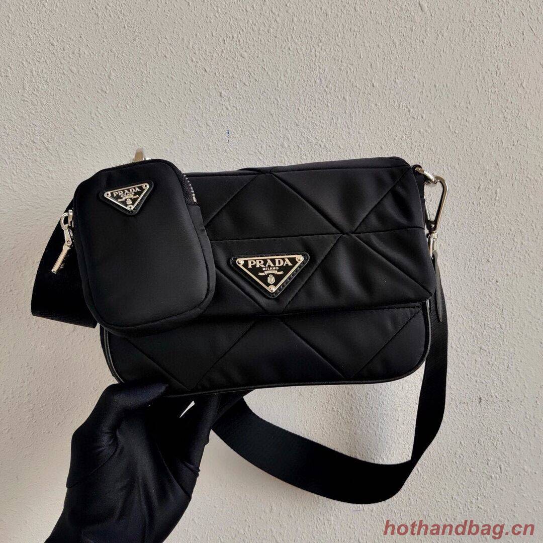 Prada Re-Edition nylon shoulder bag 1BD292A black Prada Re-Edition nylon shoulder bag 1BD292A black