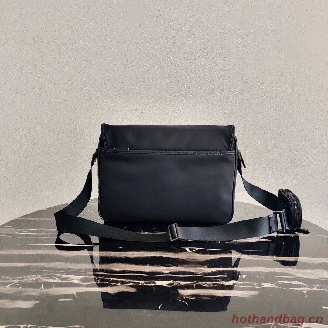 Prada Re-Nylon and Saffiano leather shoulder bag 2VD039 black Prada Re-Nylon and Saffiano leather shoulder bag 2VD039 black