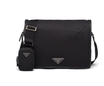 Prada Re-Nylon and Saffiano leather shoulder bag 2VD039 black Prada Re-Nylon and Saffiano leather shoulder bag 2VD039 black