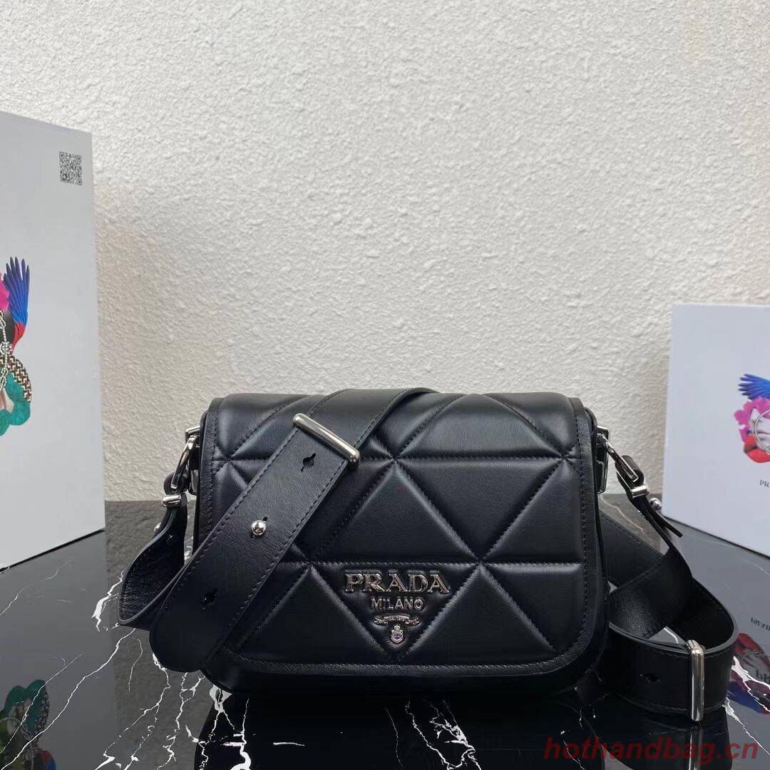 Prada System nappa leather patchwork bag 1BG283 black Prada System nappa leather patchwork bag 1BG283 black
