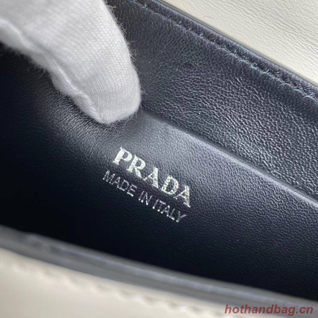 Prada System nappa leather patchwork bag 1BG283 white Prada System nappa leather patchwork bag 1BG283 white
