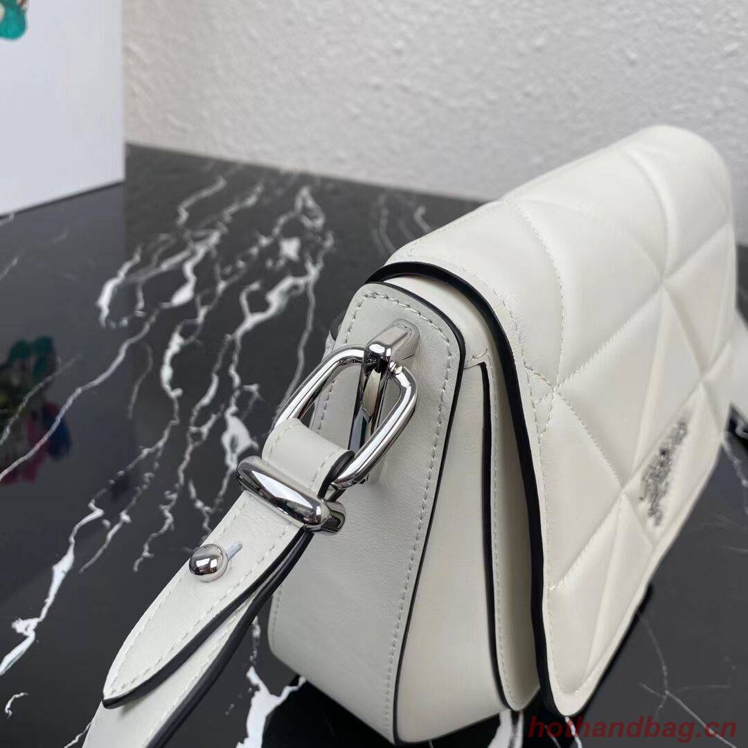 Prada System nappa leather patchwork bag 1BG283 white Prada System nappa leather patchwork bag 1BG283 white