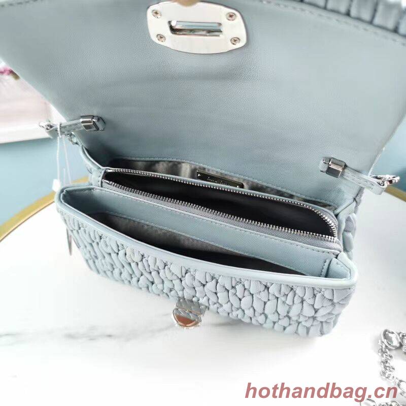 miu miu Matelasse Nappa Leather Shoulder Bag 5BP012M light blue miu miu Matelasse Nappa Leather Shoulder Bag 5BP012M light blue