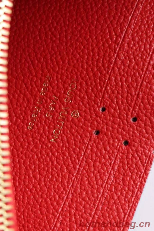 Louis Vuitton Original Monogram Empreinte Wallet M60571 red