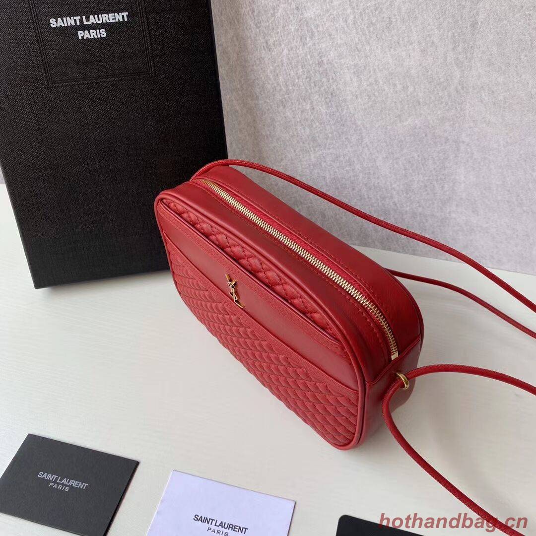 SAINT LAURENT VICTOIRE CAMERA BAG IN QUILTED LAMBSKIN 6489901 red SAINT LAURENT VICTOIRE CAMERA BAG IN QUILTED LAMBSKIN 6489901 red