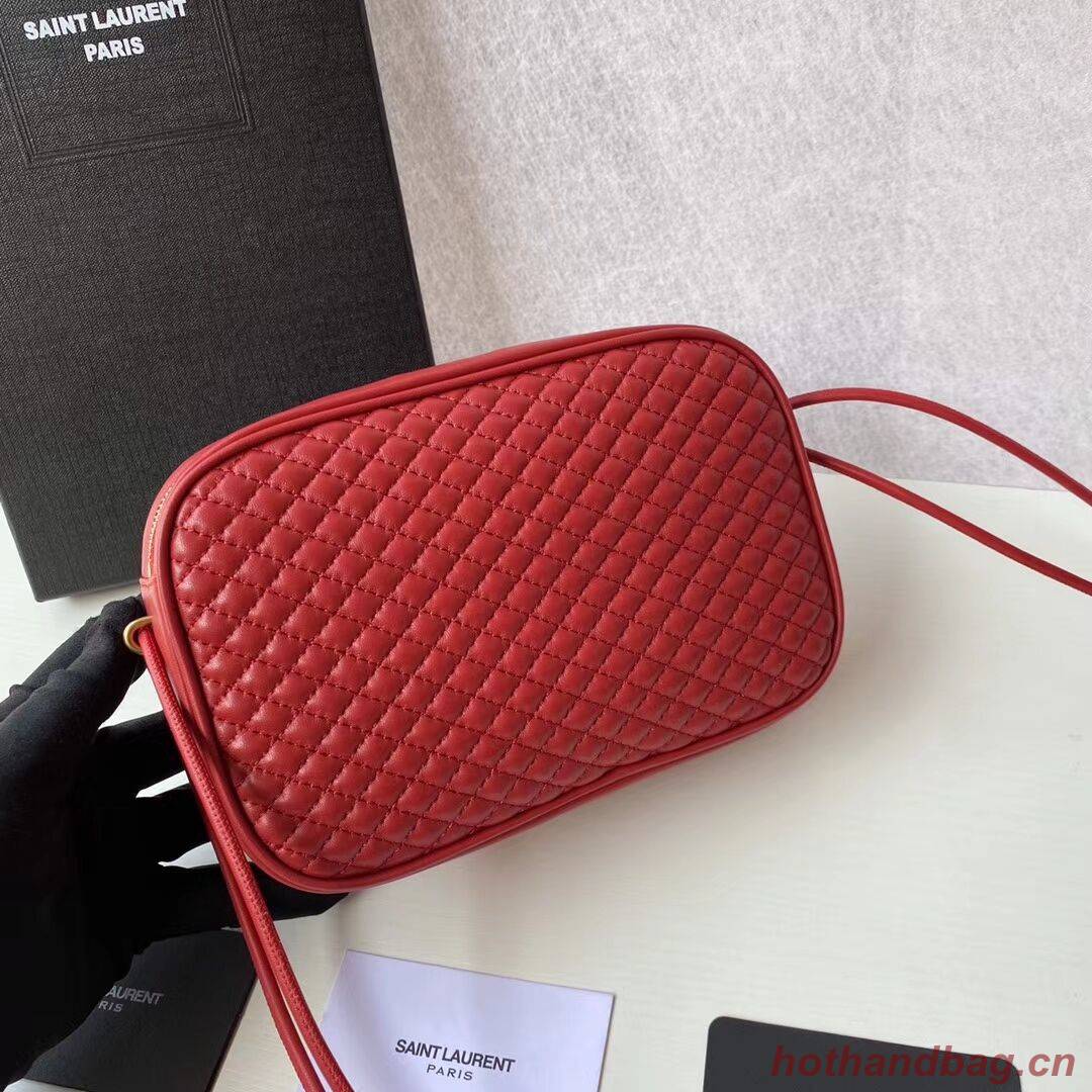 SAINT LAURENT VICTOIRE CAMERA BAG IN QUILTED LAMBSKIN 6489901 red SAINT LAURENT VICTOIRE CAMERA BAG IN QUILTED LAMBSKIN 6489901 red