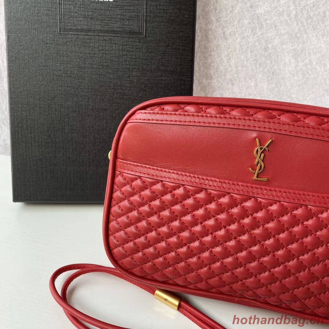 SAINT LAURENT VICTOIRE CAMERA BAG IN QUILTED LAMBSKIN 6489901 red SAINT LAURENT VICTOIRE CAMERA BAG IN QUILTED LAMBSKIN 6489901 red