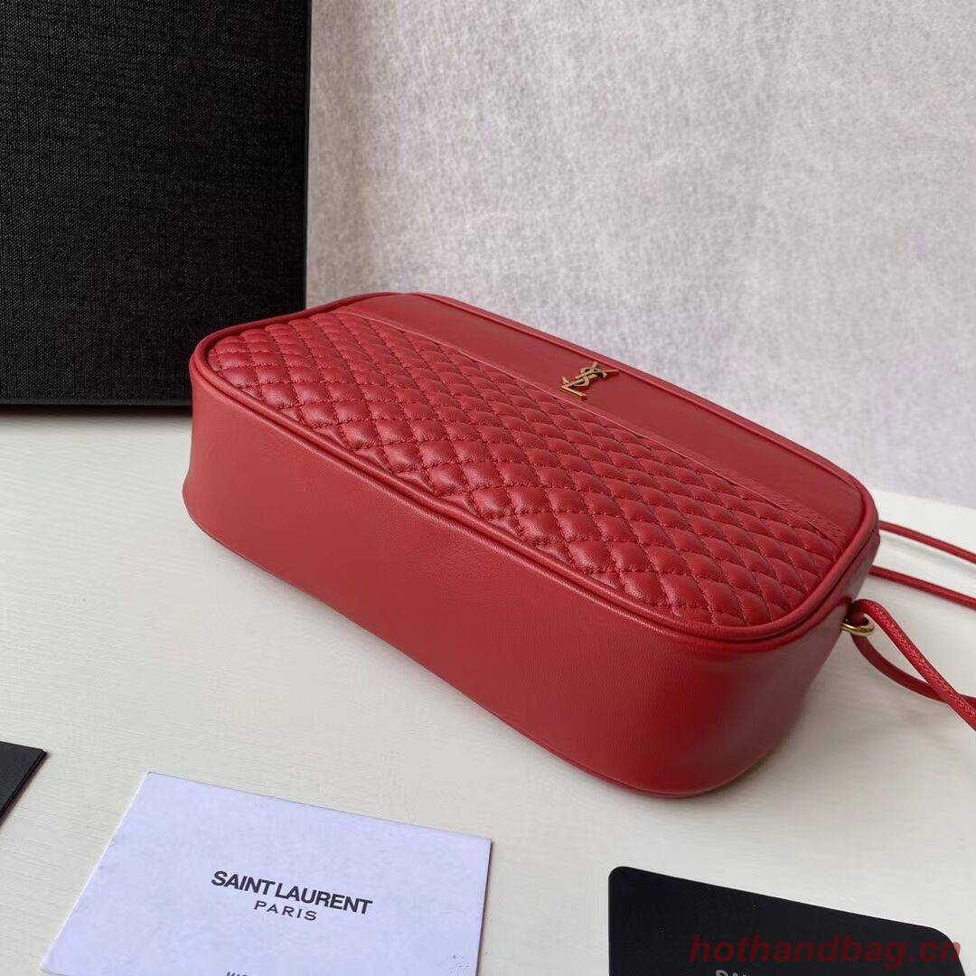 SAINT LAURENT VICTOIRE CAMERA BAG IN QUILTED LAMBSKIN 6489901 red SAINT LAURENT VICTOIRE CAMERA BAG IN QUILTED LAMBSKIN 6489901 red