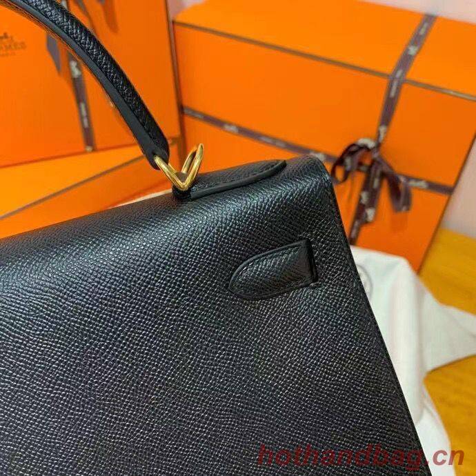 Hermes Kelly 28cm Shoulder Bags Epsom Leather KL28 Black Hermes Kelly 28cm Shoulder Bags Epsom Leather KL28 Black