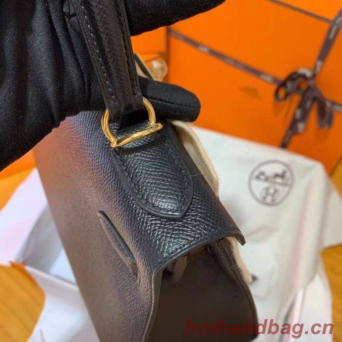 Hermes Kelly 28cm Shoulder Bags Epsom Leather KL28 Black Hermes Kelly 28cm Shoulder Bags Epsom Leather KL28 Black