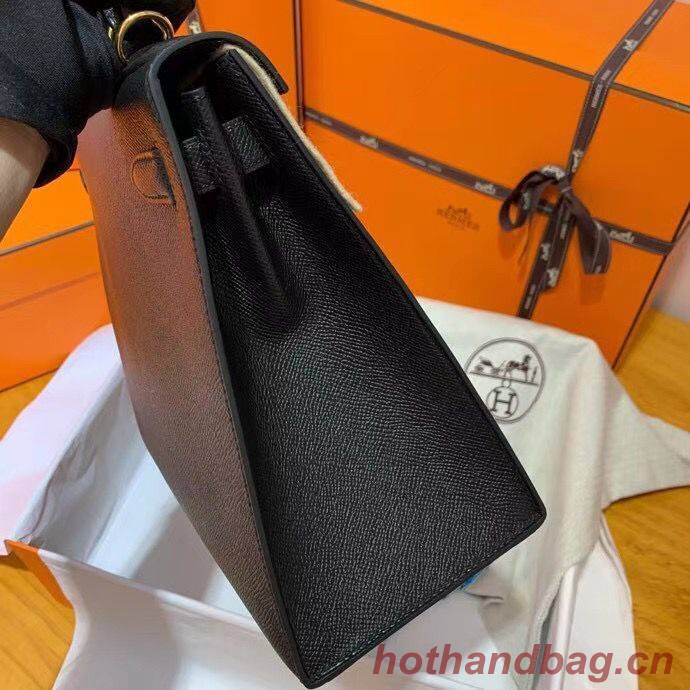 Hermes Kelly 28cm Shoulder Bags Epsom Leather KL28 Black Hermes Kelly 28cm Shoulder Bags Epsom Leather KL28 Black