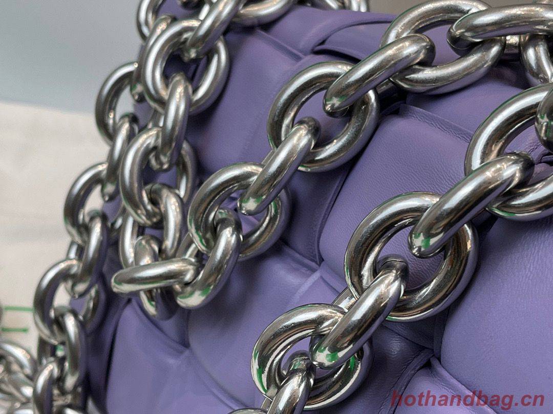 Bottega Veneta THE CHAIN CASSETTE Expedited Delivery 631421 purple & Hardware Silver finish Bottega Veneta THE CHAIN CASSETTE Expedited Delivery 631421 purple & Hardware Silver finish