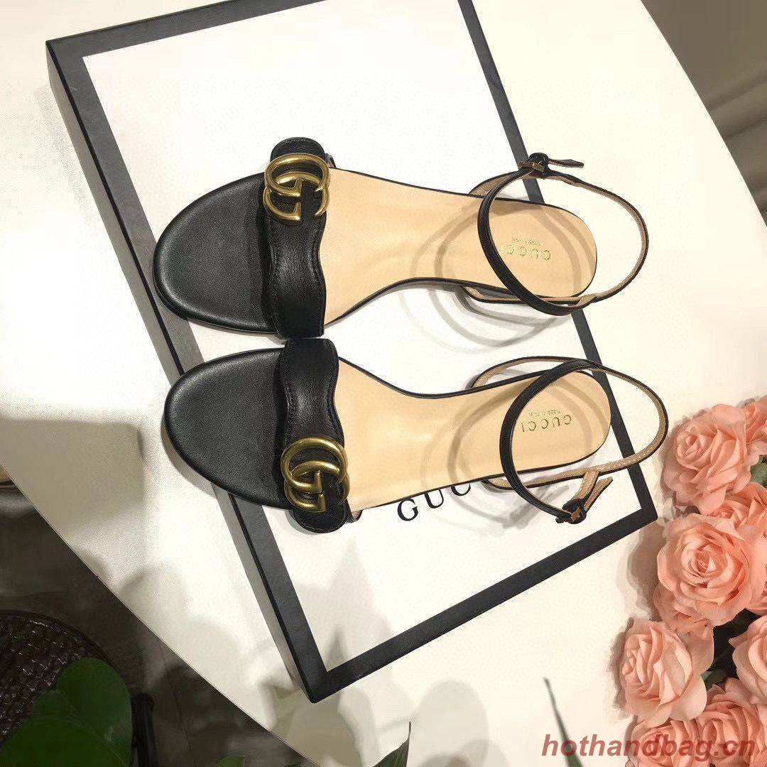 Gucci Sandals Shoes 1CM 7CM 10CM Heels GG6326 Black Gucci Sandals Shoes 1CM 7CM 10CM Heels GG6326 Black