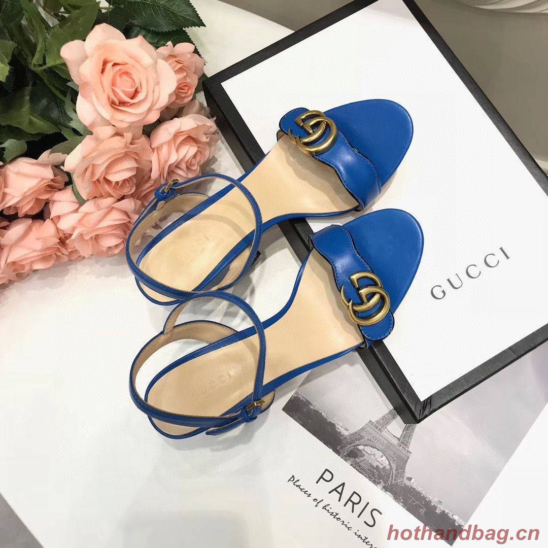 Gucci Sandals Shoes 1CM 7CM 10CM Heels GG6326 Blue Gucci Sandals Shoes 1CM 7CM 10CM Heels GG6326 Blue