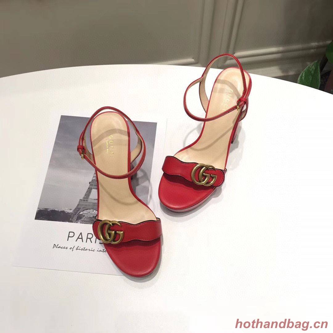 Gucci Sandals Shoes 1CM 7CM 10CM Heels GG6326 Red Gucci Sandals Shoes 1CM 7CM 10CM Heels GG6326 Red