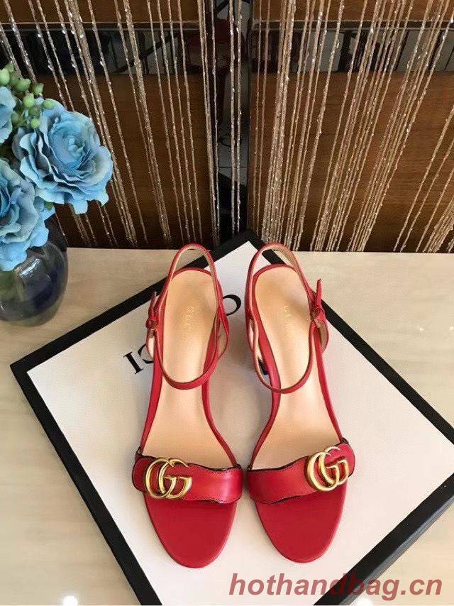 Gucci Sandals Shoes 1CM 7CM 10CM Heels GG6326 Red Gucci Sandals Shoes 1CM 7CM 10CM Heels GG6326 Red