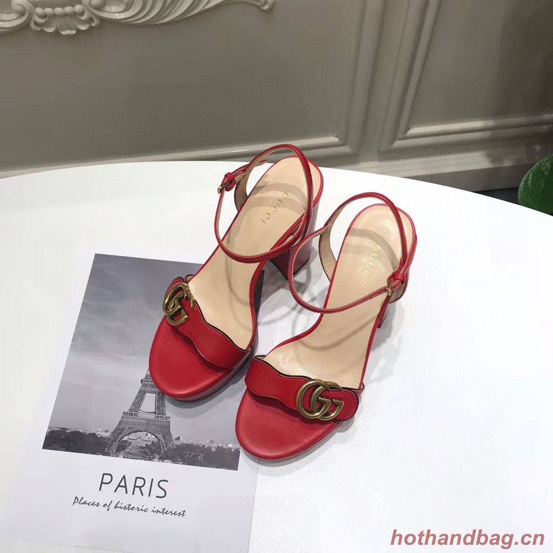 Gucci Sandals Shoes 1CM 7CM 10CM Heels GG6326 Red Gucci Sandals Shoes 1CM 7CM 10CM Heels GG6326 Red