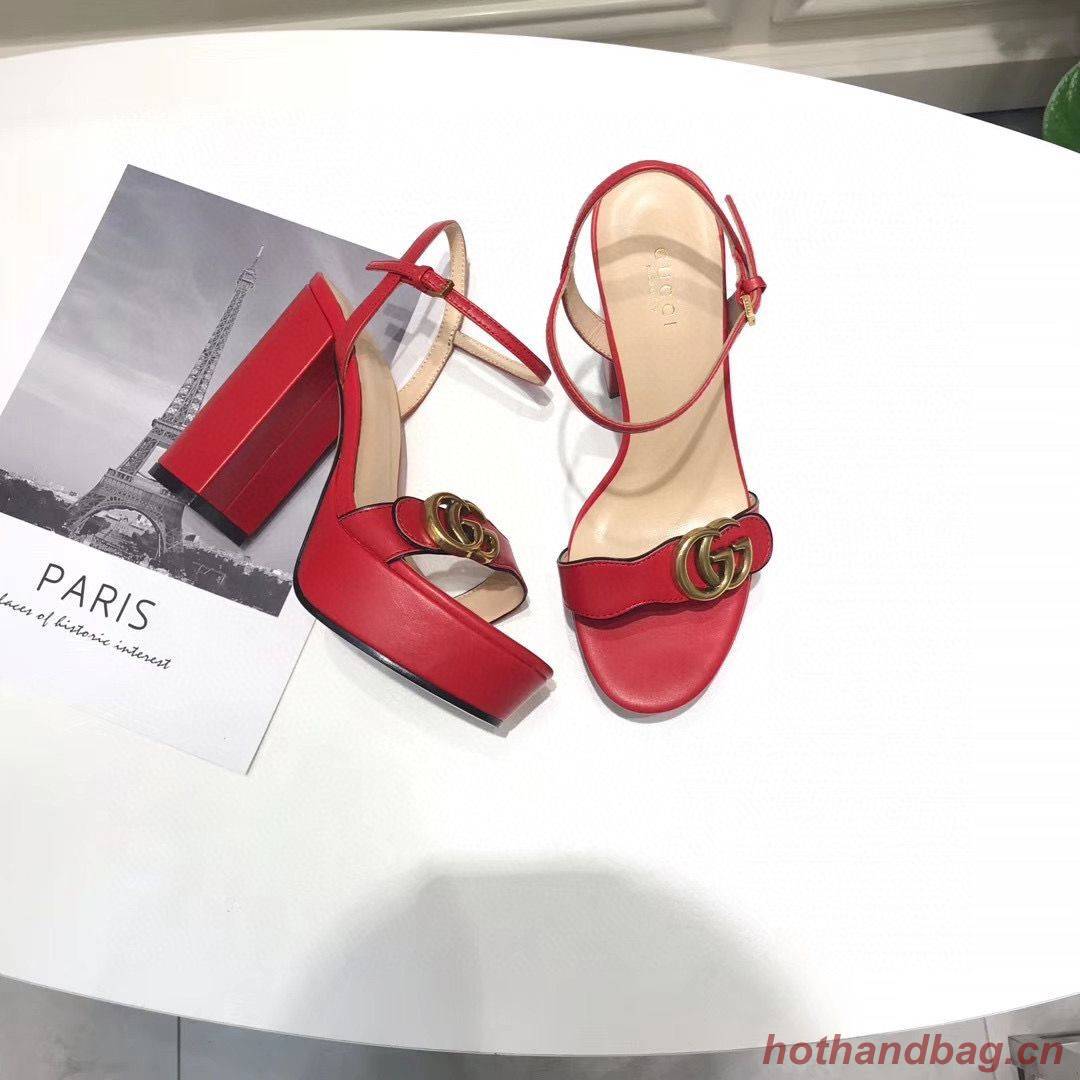 Gucci Sandals Shoes 1CM 7CM 10CM Heels GG6326 Red Gucci Sandals Shoes 1CM 7CM 10CM Heels GG6326 Red