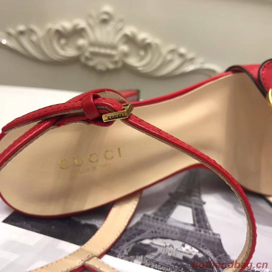 Gucci Sandals Shoes 1CM 7CM 10CM Heels GG6326 Red Gucci Sandals Shoes 1CM 7CM 10CM Heels GG6326 Red