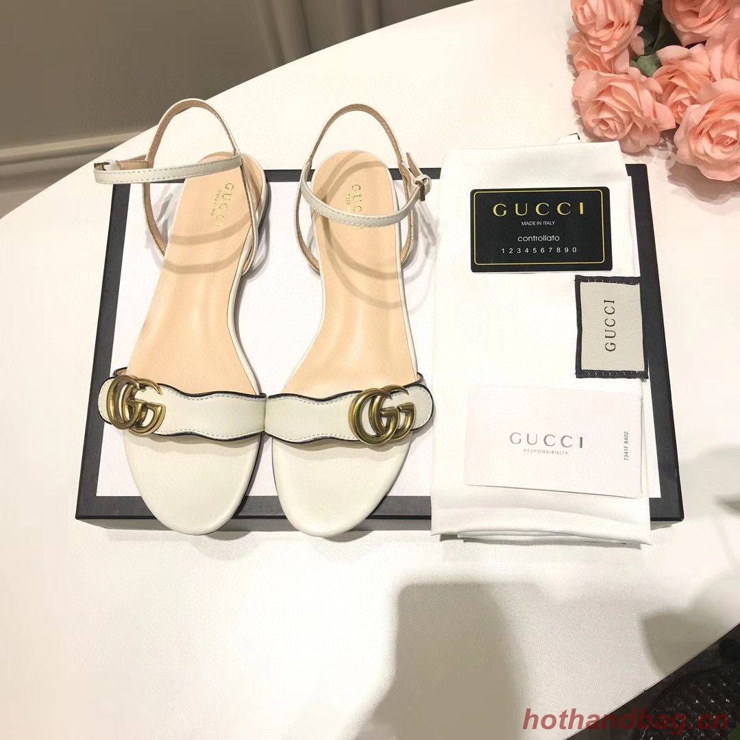 Gucci Sandals Shoes 1CM 7CM 10CM Heels GG6326 White Gucci Sandals Shoes 1CM 7CM 10CM Heels GG6326 White