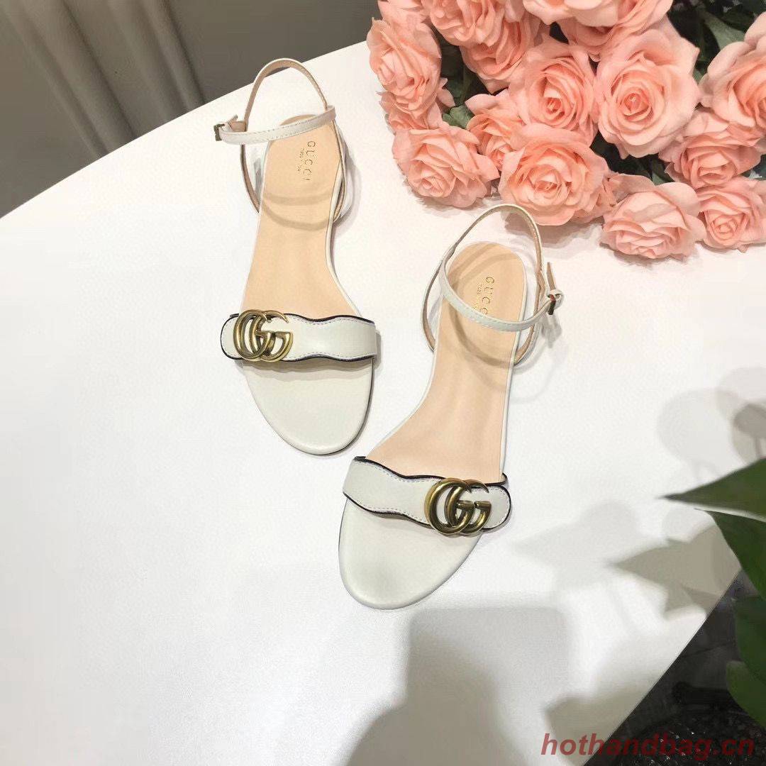 Gucci Sandals Shoes 1CM 7CM 10CM Heels GG6326 White Gucci Sandals Shoes 1CM 7CM 10CM Heels GG6326 White