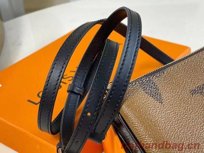 Louis Vuitton Double Zip Pochette Bag M69203 Brown Louis Vuitton Double Zip Pochette Bag M69203 Brown