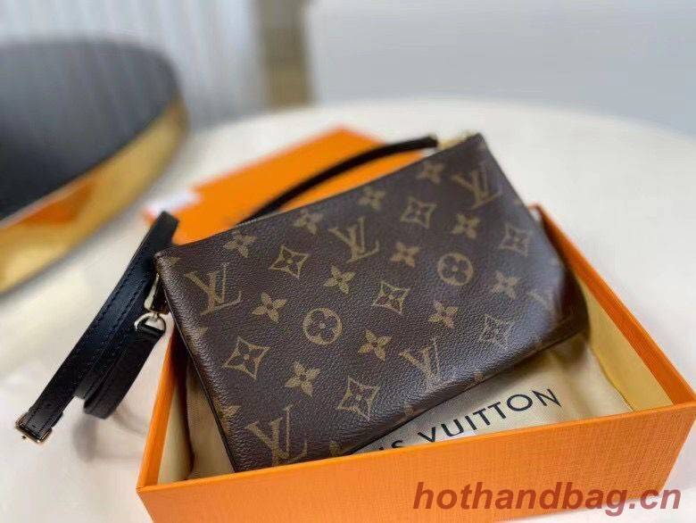 Louis Vuitton Double Zip Pochette Bag M69203 Brown Louis Vuitton Double Zip Pochette Bag M69203 Brown
