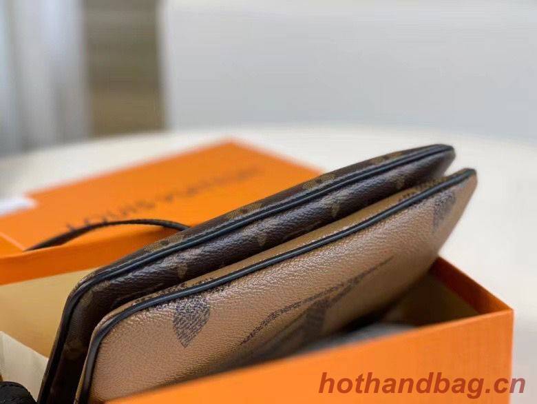Louis Vuitton Double Zip Pochette Bag M69203 Brown Louis Vuitton Double Zip Pochette Bag M69203 Brown