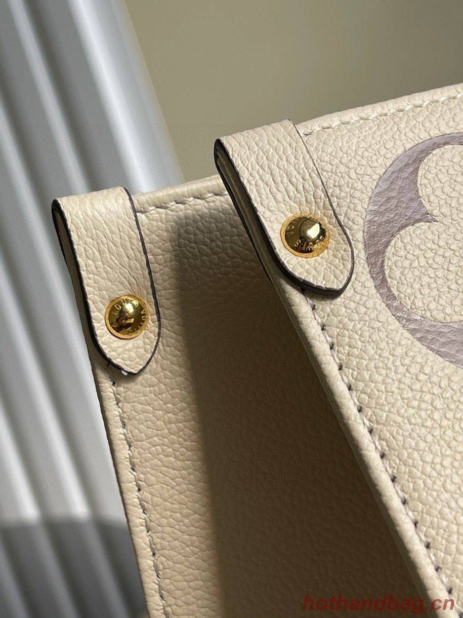 Louis Vuitton Original Onthego medium tote bag cream M45495 Brown Logo Louis Vuitton Original Onthego medium tote bag cream M45495 Brown Logo