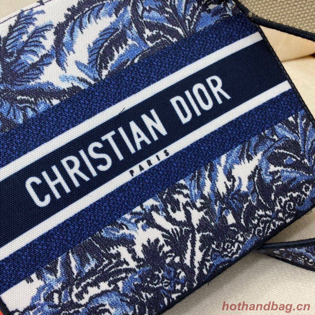 DIOR MEDIUM LADY D-LITE BAG Dark Blue Tree Cannage Embroidery M0565OREY Blue DIOR MEDIUM LADY D-LITE BAG Dark Blue Tree Cannage Embroidery M0565OREY Blue