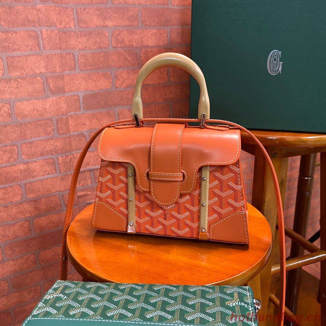Goyard mini saigon tote bag 55632 Orange Goyard mini saigon tote bag 55632 Orange