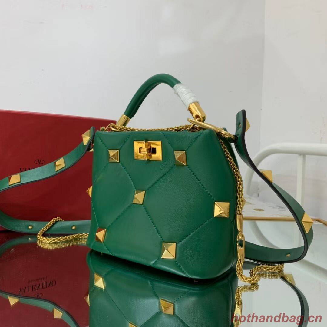 Valentino medium Garavani Roman Stud V1198 green Valentino medium Garavani Roman Stud V1198 green
