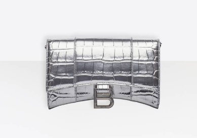 Balenciaga HOURGLASS CHAIN BAG B164497 Silver Balenciaga HOURGLASS CHAIN BAG B164497 Silver