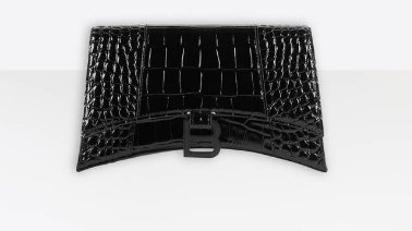 Balenciaga HOURGLASS CHAIN BAG B164497 black Balenciaga HOURGLASS CHAIN BAG B164497 black