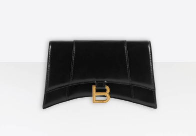 Balenciaga HOURGLASS CHAIN BAG B164497 black Balenciaga HOURGLASS CHAIN BAG B164497 black