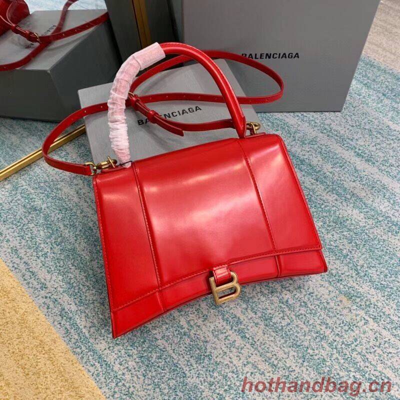 Balenciaga HOURGLASS MEDIUM TOP HANDLE BAG B108892 red Balenciaga HOURGLASS MEDIUM TOP HANDLE BAG B108892 red