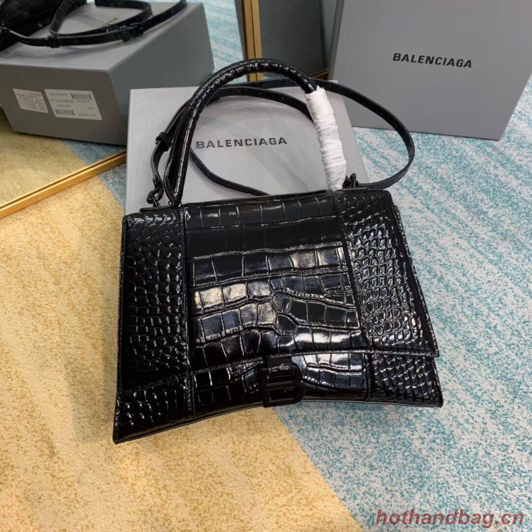 Balenciaga HOURGLASS MEDIUM TOP HANDLE BAG B108892E black Balenciaga HOURGLASS MEDIUM TOP HANDLE BAG B108892E black