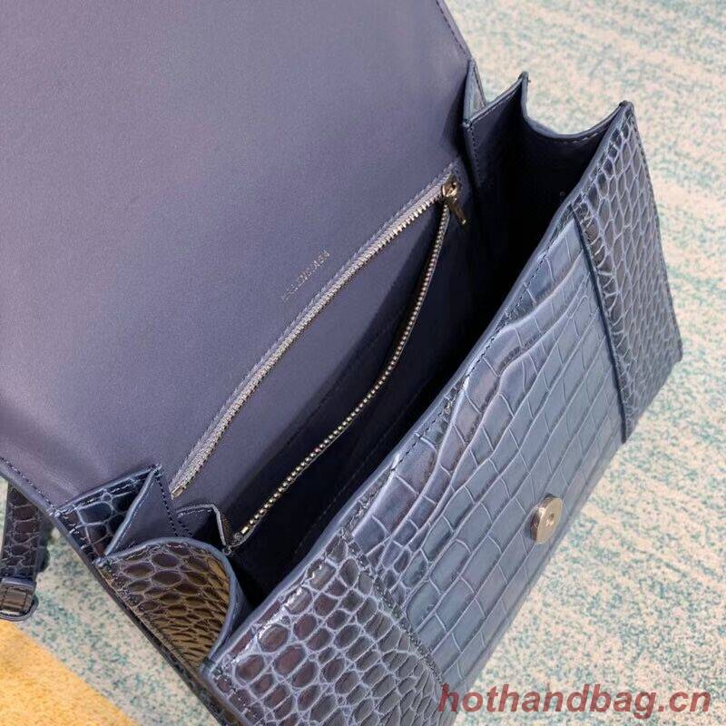Balenciaga HOURGLASS MEDIUM TOP HANDLE BAG B108892E blue Balenciaga HOURGLASS MEDIUM TOP HANDLE BAG B108892E blue